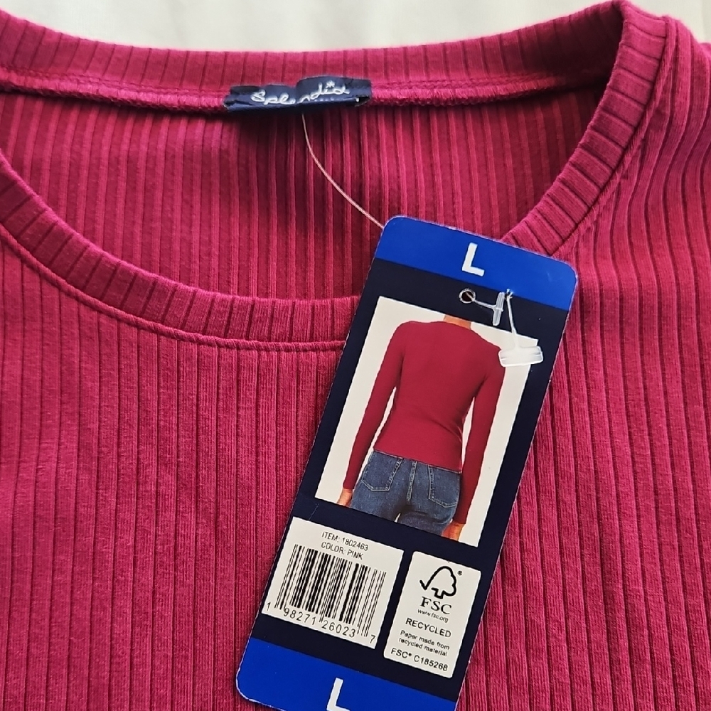 Splendid Ribbed Long-Sleeve  NWT Large - Picture 4 of 5